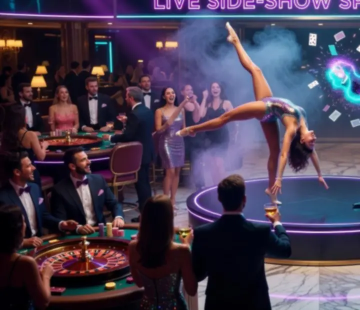 Sceniczne show z artystami i dodatkowymi atrakcjami podczas eventu